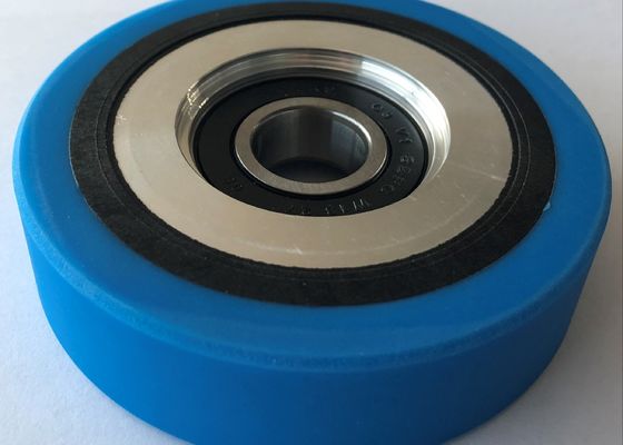 Step chain roller; 100x28.5, PA+Alu Hub roller, with Bearing 6304, Pin 20