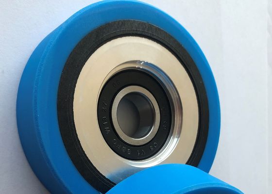 Step chain roller; 100x28.5, PA+Alu Hub roller, with Bearing 6304, Pin 20